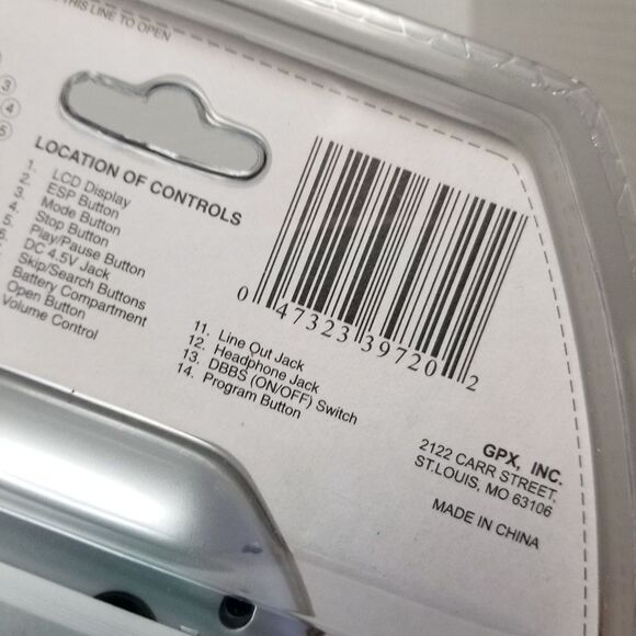 GPX COMPACT DISC PLAYER NEW TEAM BELLAGIO C1 - Picture 6 of 7